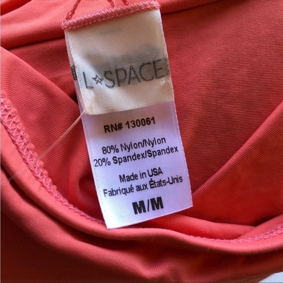 NWT L*space Peach Lynn Tube Swim Top Medium - Picture 6 of 8